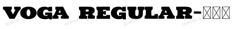 Voga Regular字体转换